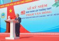 Nhân kỉ niệm 40 năm thành lập trường